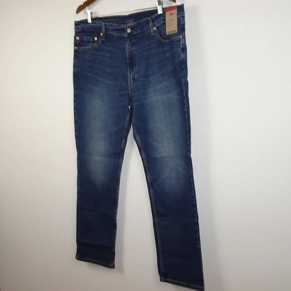 Levi's 511 Slim Jeans Men's Size 40x32 Blue Denim Stretch